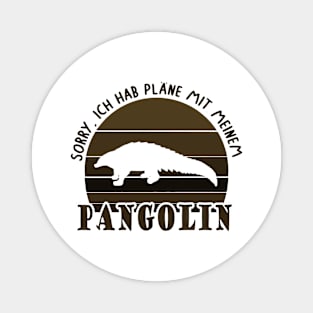 Pangolin Pläne Asien Natur Spezies Vibes Tier Magnet